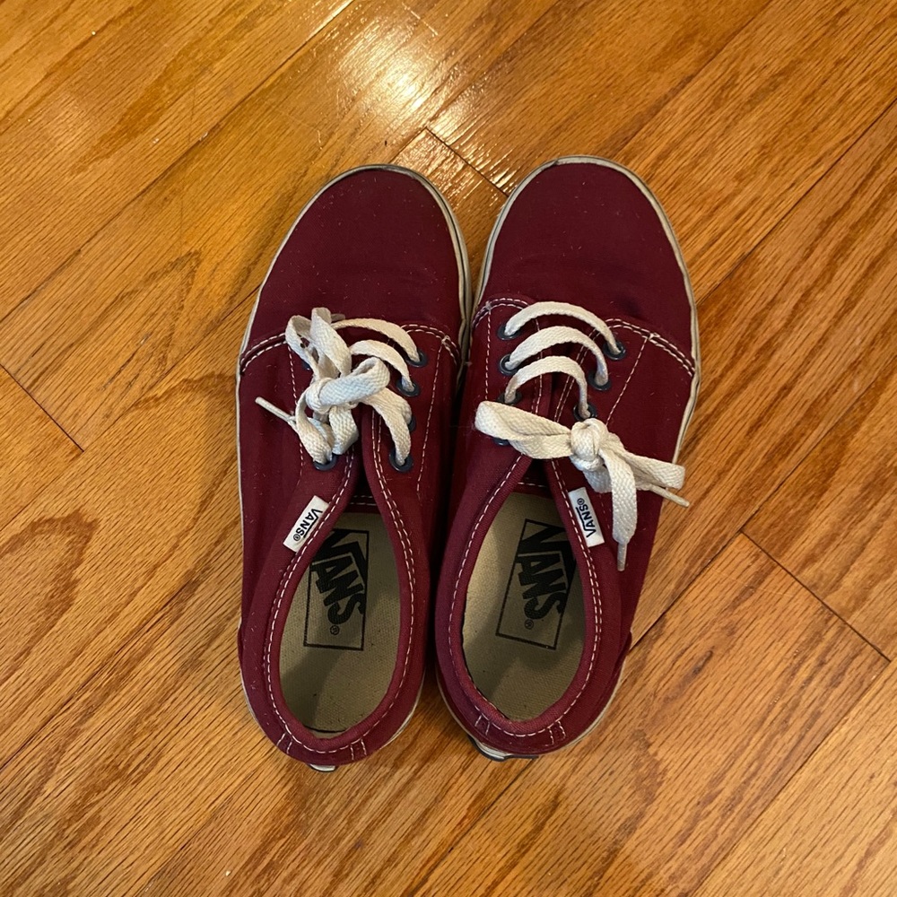 Maroon vans